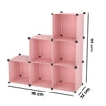 thumbnail image 2 of Juguetero organizador plástico 6 cubos mueble modular azul, 2 of 5