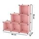thumbnail image 2 of Juguetero organizador plástico 6 cubos mueble modular azul, 2 of 5