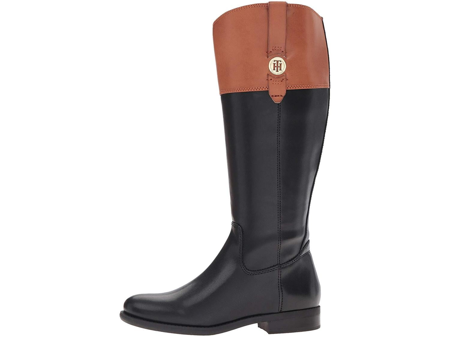 Photo 1 of Tommy Hilfiger Women's Shano-Wc Wide Calf Classic Riding Boot, Brown, Size 7.5