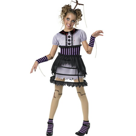 Fractured Marionette Girls Child Broken Doll Halloween Costume-L
