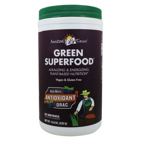 Amazing Grass - Vert superaliments ORAC Boisson en poudre 60 Portions Antioxydant Berry - 14,8 oz