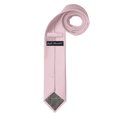 thumbnail image 3 of Jacob Alexander Men's Solid Color 2.75 inch Width Slim Neck Tie - Bridal Pink, 3 of 6