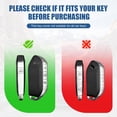 thumbnail image 2 of Key Fob Cover Compatible with Kia Telluride Sorento K4 K5 EV5 EV9 Carnival Sportage GT-Line 2023-2026 Soft TPU Leather Full Protection Smart Key Keychain Case Holder Protector,Golden Border - White, 2 of 6