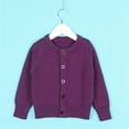 thumbnail image 2 of XXWXYD Kids Basic Knit Cardigan Single Breasted Long Sleeve Jacket Neutral Tone Layering Piece for School Uniform, 2 of 6