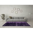 thumbnail image 3 of Ahgly Company Indoor Square Abstract Purple Modern Area Rugs, 3' Square, 3 of 4