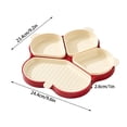 thumbnail image 3 of Openpig Paw Shape Detachable Divided Plates Removable Compartment Serving Tray For Hot Pot Fruit Snack, 3 of 9