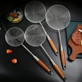 thumbnail image 2 of Grandest Birch Long Handle Skimmer Scoop Ergonomic Design Stainless Steel Portable Cooking Strainer Spoon Household Supplies, 2 of 8