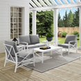 thumbnail image 2 of Crosley Kaplan 6 Piece Patio Sofa Set in Gray and White, 2 of 7