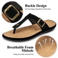 thumbnail image 3 of Ecetana Women's Flip Flops Comfort Dressy Slides Sandals Flat Sandals for Women, 3 of 6