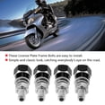 thumbnail image 2 of Greensen 4pcs Universal Thread License Plate Frame Bolts Screws For Motorcycle, Thread Frame Bolts,License Plate Screw, 2 of 7