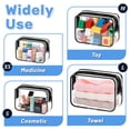 thumbnail image 4 of Bolsas de cosméticos CHICAUP de PVC transparente, impermeables, de viaje, 4 piezas, 4 of 8