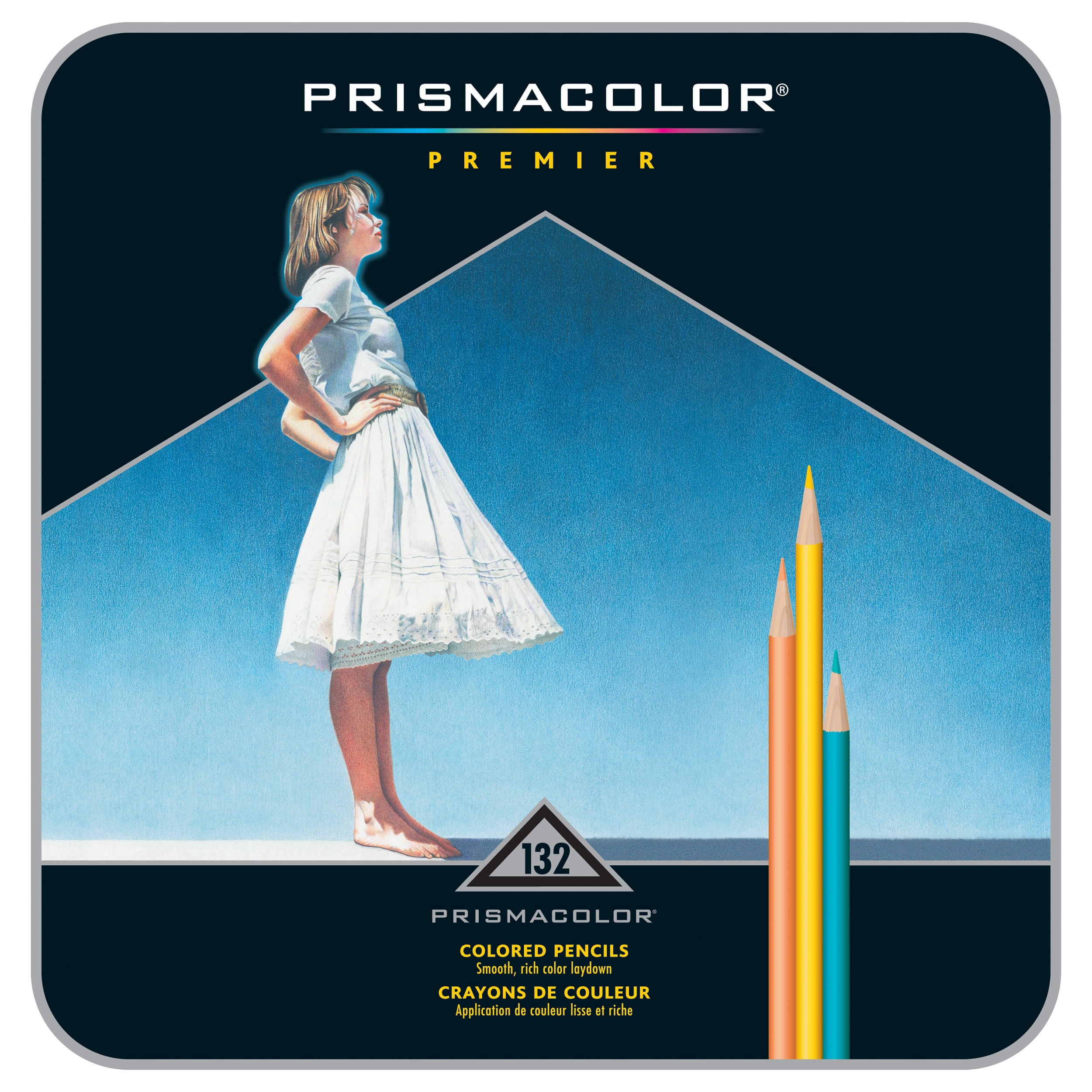 Prismacolor Premier Colored Pencils Soft Core 132 Count Prismacolor Sharpener 