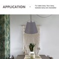 thumbnail image 2 of BRIGHTFUFU Light Shades Fixtures Round Grey Cloth Dust Protection For Bedroom 1Set, 2 of 8