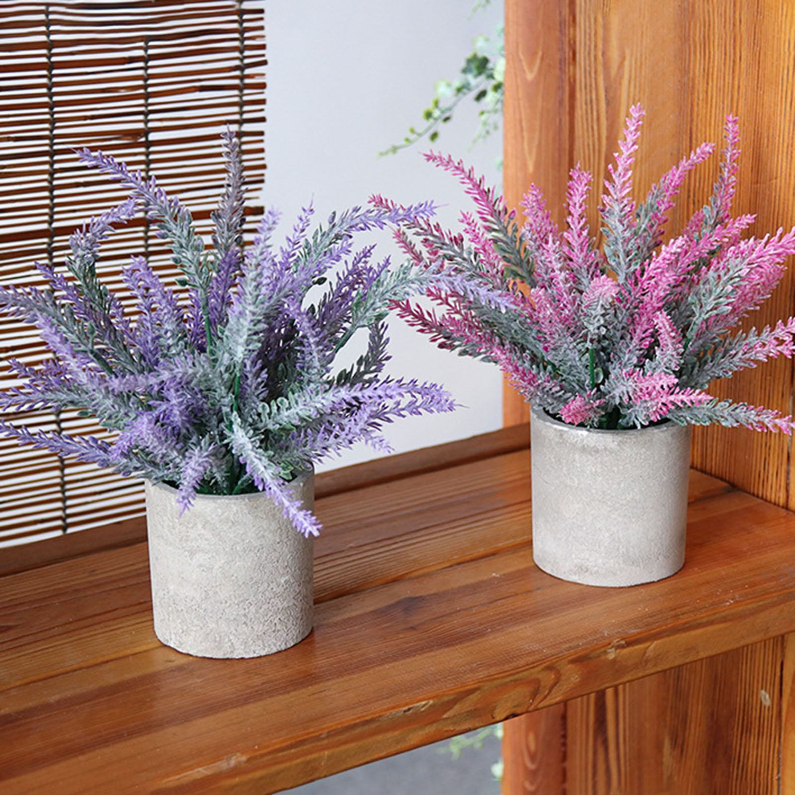 Travelwant Mini Potted Plants Artificial Eucalyptus Boxwood Rosemary