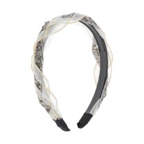 Unique Bargains 1 Pc Cute Rhinestone Headbands for Women White