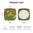 thumbnail image 4 of Kdxio Chair Seat Covers Camping 1 Print Chair Covers for Dining Room Square Washable Chair Protector Seat(Four Pieces), 4 of 5