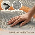 thumbnail image 6 of ODIKA 3'x5' Washable Accent Rug Wavy Terrain Bands Map Elevation Lines Flowing Topographic Abstract Refined for Bedside, Nursery Room, Pet Friendly & Non-Shedding, 6 of 7