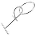 thumbnail image 1 of OULII Dock Line Cleat Portable Dock Cleat Ring Silver for Marine Use 1Pcs, 1 of 8