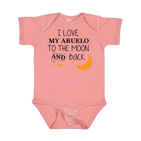 

Inktastic I Love My Abuelo to the Moon and Back Gift Baby Boy or Baby Girl Bodysuit
