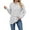 White gray, variant on TEMOFON Women's Hoodies with Pockets Long Sleeve Pullover Sweatshirts Casual Fall Winter Striped Hoodie Tops