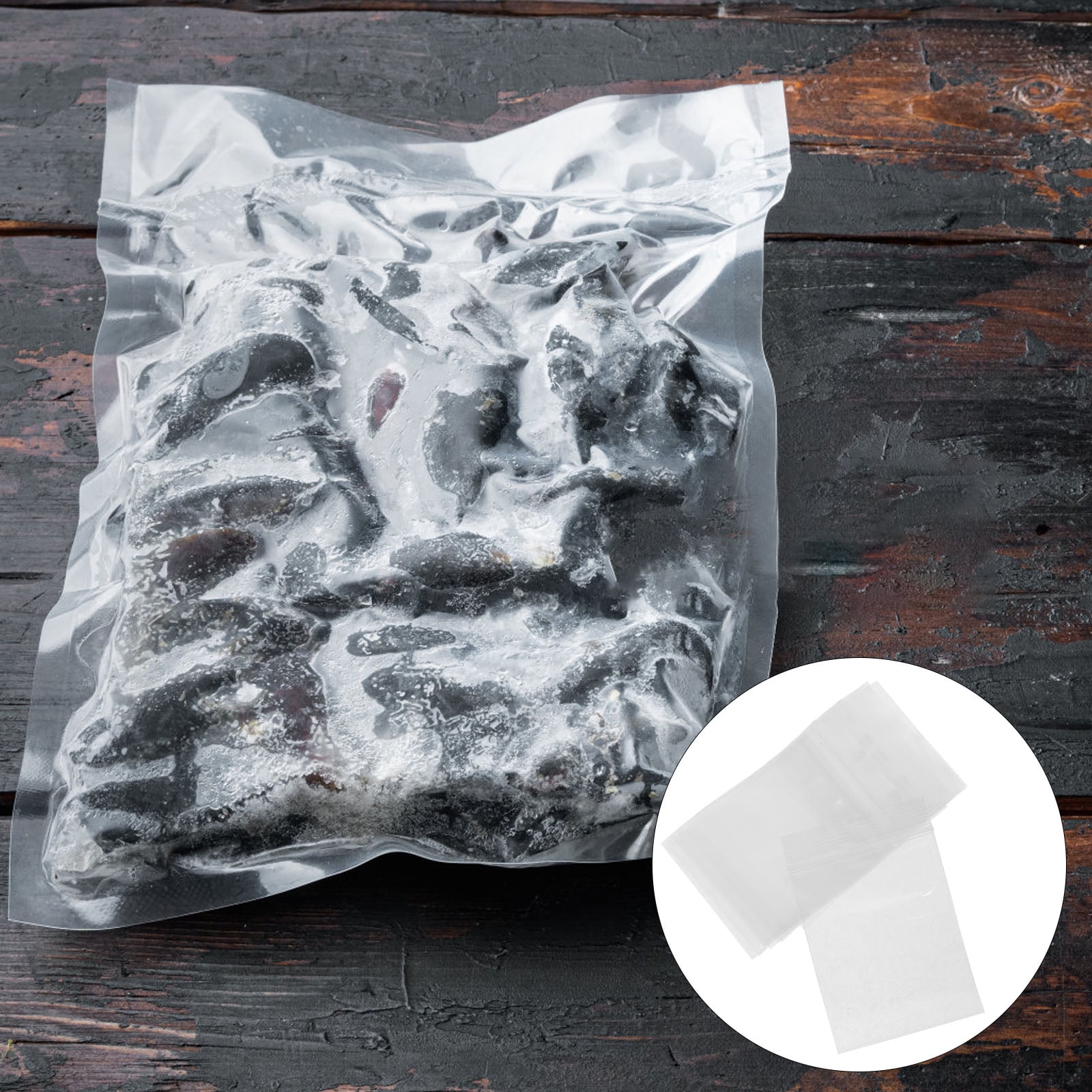 ETHZZLE 100 Pcs Sealed Protection Small Packaging Bags Transparent PVC Travel