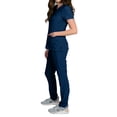 thumbnail image 4 of Medgear Celeste Women's Stretch Scrubs Set with Cross Over Neckline Top and Slim Leg Pants, 4 of 4
