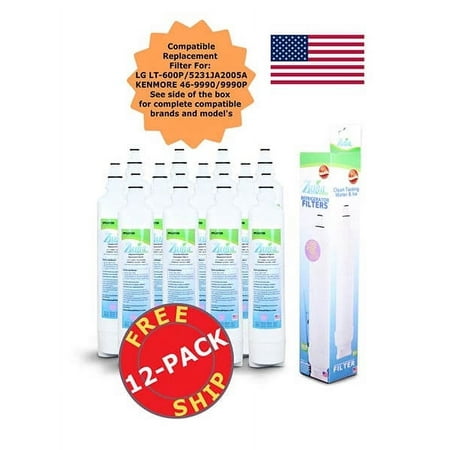 ZUMA Brand , Water and Ice Filter , Model # OPFL2-RF300 , Compatible with LG® 5231JA2006B-S - 12 Pack - Made in U.S.A.