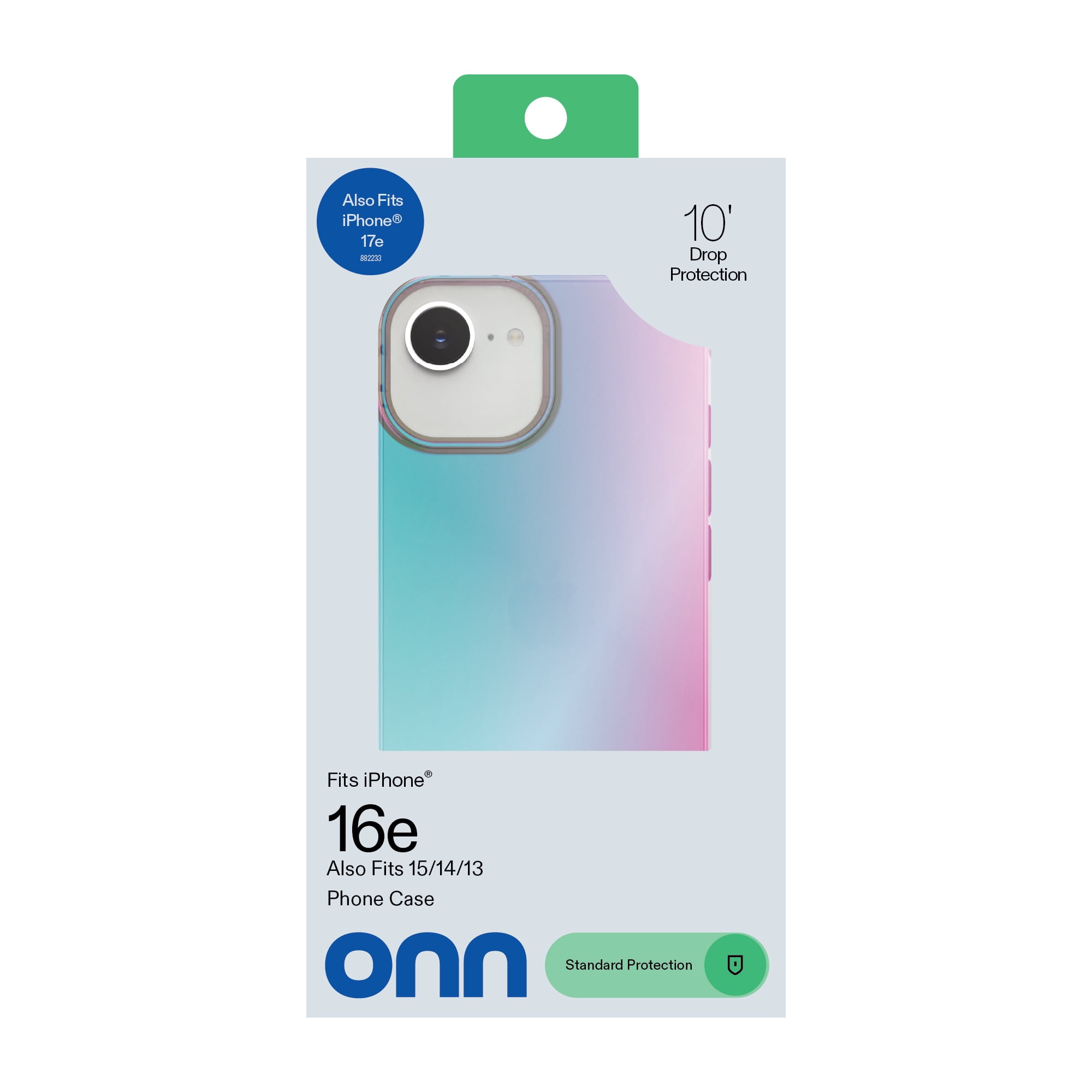 onn Opalescent Phone Case for iPhone 17e / iPhone 16e / iPhone 15 / iPhone 14 / iPhone 13