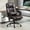 Brown, variant on High Back Reclining Massage Office Chair with 6 Vibrating Points, Footrest & Remote, Faux Leather, Brown