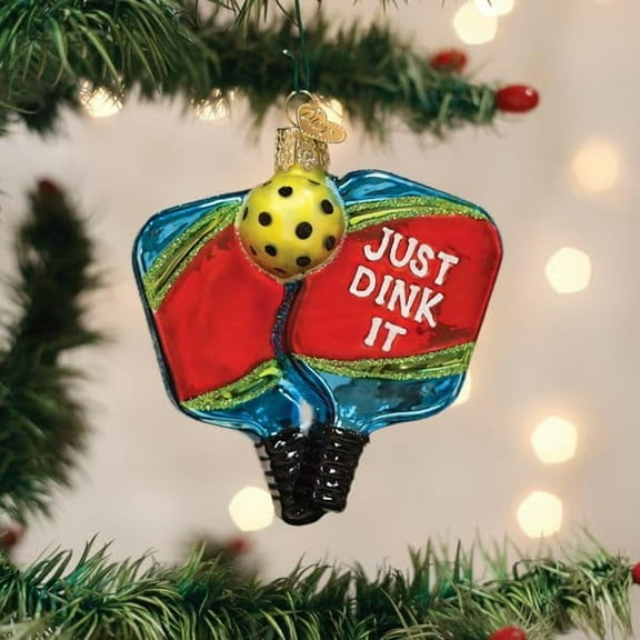 Old World Christmas Pickleball Paddles, Hanging Ornament, Home Décor