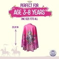 thumbnail image 4 of Capa Liontouch Crystal Princess rosa plateada para niñas de 3 a 8 años, 4 of 6