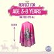 thumbnail image 4 of Capa Liontouch Crystal Princess rosa plateada para niñas de 3 a 8 años, 4 of 6