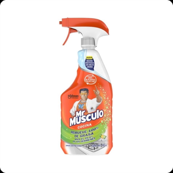 Limpiador Líquido para Cocina Mr. Músculo Desengrasante Limón 650 ml