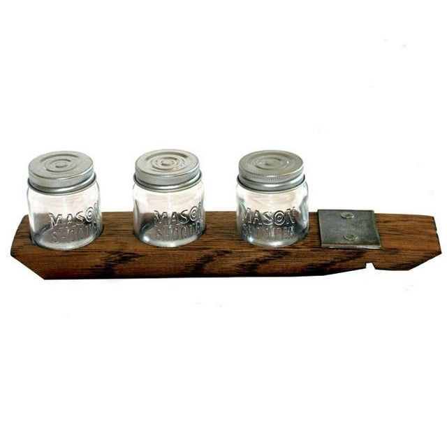 Barrel-Art MSflight1 Mason Jar Moonshine Flight Serving Tray