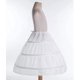 thumbnail image 3 of Kids Girls White 3 Hoops Petticoat Crinoline Wedding Bridesmaid Flower Dress, 3 of 5