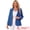 Blue, variant on DARING DIVA Women's Business One Button Open Front Work Office Suit Blazer XS Blue