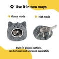 thumbnail image 3 of Cama para gatos CATISM en forma de cueva, lavable y suave de felpa para gatos de interior, 3 of 7