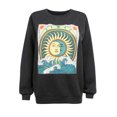 thumbnail image 1 of ZAXARRA Femmes? S Vintage Peinture Impression Pull à Manches Longues Sweatshirt, 1 of 10