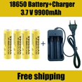 thumbnail image 2 of 18650 batería recargable 3,7 V 18650 9900mAh capacidad Li-ion batería recargable para linterna batería + cargador Tan Jianjun unisex, 2 of 2