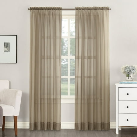 No 918 Emily Sheer Voile Rod Pocket Curtain Panel