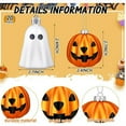 thumbnail image 5 of PALIFEUR Halloween Pumpkin Ghost Hanging Ornaments, 20 Pcs Halloween Ornaments for Tree, Halloween Decorations Ghost Hanging Ornaments for Home Holiday Party Supplies (2.7 Inch), 5 of 5