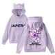 thumbnail image 1 of Pop cazadora para niña Demon Hunters Women's Fashion Cat-Ear Crop Top Hooded Sweatshirt （Purple）, 1 of 4