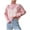 Pink, variant on HAiming Women's Cute Bow Sweaters Solid Long Sleeve Turtleneck Casual Loose Pullover Ribbed Knit Crop Tops Blouse