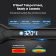 thumbnail image 5 of RACCOMB Professional Styling & Heating Hair Straightener. Vibration Infrared Technology, 1.75" Ceramic Plates Flat Iron, 320°F - 450°F, Black, 5 of 8