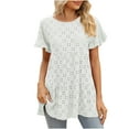 thumbnail image 2 of SMihono Hauts d'Été Décontractés pour Femmes, T-shirt Oversize à Manches Courtes et Col Rond pour Femmes 2023, 2 of 6