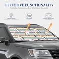 thumbnail image 4 of Disketp 2 Piece Cartoon Dinosaurs Pattern Windshield Sunshades,Folding Windshield Sun Shade For Car Suv Trucks Sedan,Blocks Uv Rays Sun Visor Protector-Large, 4 of 7