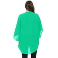 thumbnail image 3 of Women's Loose Fit 3/4 Sleeves Kimono Style Cover Up Solid Cardigan S-3XL Made in USA, 3 of 4