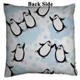 thumbnail image 2 of PKQWTM Dancing Penguins Pattern Reversible Mermaid Cushion Cover Home Decor Sequin Pillow Case Size 20x20 inches, 2 of 2