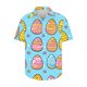 thumbnail image 3 of Blusas y camisas de manga corta con cuello en V Camisa estampada de Pascua para hombre Camisa abotonada Top de poliéster para hombre, 3 of 4