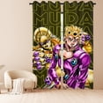 thumbnail image 6 of Anime Themed Curtains for Bedroom Drapes,JoJo's Bizarre Adventure Print Design Window Treatments Curtain Panel Set, 2-Panels, 42" W x 84" L, 6 of 8